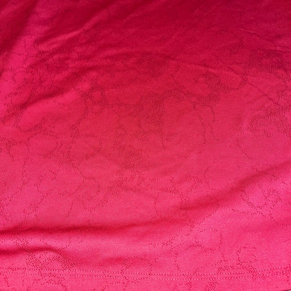 Under Armour Sz XL HeatGear Loose Racerback Tech Marble Tank Top Light Pink Red - Picture 2 of 6